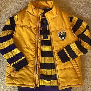 Combination of outer wear (Sz 5T) sweater and vest
